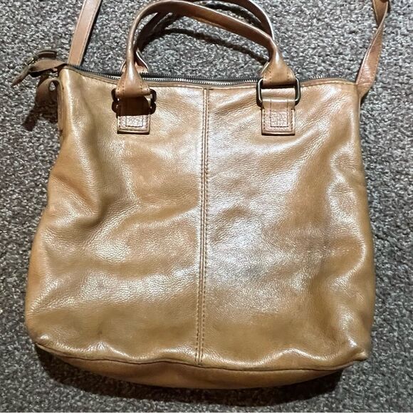 American Leather Co Jamestown light brown leather tote - Picture 14 of 16